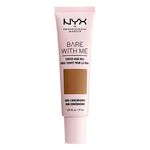 NYX Professional Makeup Bare With Me Tinted Skin Veil, BB Cream, Hydrating Aloe and Cucumber Extract, Skincare Inspired, Light Coverage, Cinnamon Mahogany