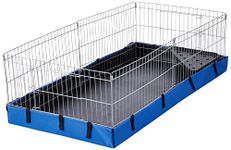 AmazonBasics Canvas Bottom Habitat Pet Cage - 47 x 14 x 24 Inches, Blue