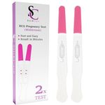 Pack of 2 Early Detection Pregnancy Test Fast Response Hcg Home Test Kit Quick and Easy Result Early Family Planning 99% Accuracy (Pink)