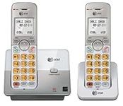 AT&T DECT 6.0 2 Cordless Phones with Caller ID, Handset Speakerphones, White and Grey