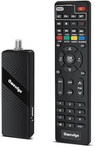 2024 Version Digital Converter Box for TV, OWERSLYN Invisible Nano ATSC Tuner TV Stick, TV Recording&Playback, USB Media Player, TV Tuner with 1080P HDMI/AV Output, Timer, 2-in-1 Remote, Games