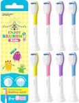 Brushmo for Kids Ages 7+ Soft Replacement Toothbrush Heads Compatible with Philips Sonicare HX6042/94, Standard, 8 Pack