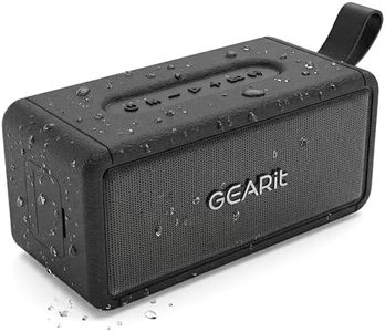 GEARit Portable Wireless Speaker | 40W Bluetooth Speaker V5.3 Deep Bass | IPX6 Waterproof TWS Pairing 15H Playtime Aux/USB/MicroSD for Camping Beach Party Garage RV Birthday Gifts