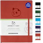 Panda Planner Pro - Best Daily Planner for Happiness & Productivity - 8.5 x 11" Softcover - Undated Day - Guaranteed to Get You Organized - Gratitude & Goals Journal (Orange)