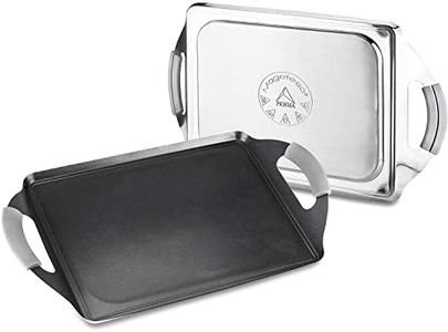 MAGEFESA Prisma – 10.8 inches Teppanyaki Griddle pan, Made in 18/10 Stainless Steel, Triple Layer Non-Stick, for All Types of Kitchens, Induction, Dishwasher and Oven Safe up to 392 ºF