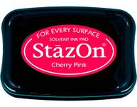 Tsukineko Full-Size StazOn Multi-Surface Inkpad, Cherry Pink