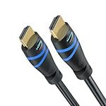 BlueRigger 4K HDMI Cable - 7.5M/25FT (4K 60Hz HDR, HDCP 2.3, High Speed 18Gbps, in-Wall CL3 Rated) - Compatible with PS5, PS4, PS3, Xbox, Apple TV, HDTV, Blu-ray, PC