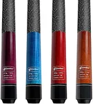 CUEBAR Pool Cues Set of 4, 58 Inch 2-Piece Billiard Cue Sticks 18 19 20 21 Oz, 13mm Tip House Bar Pool Table Stick for Men Women - Purple Blue Red Brown