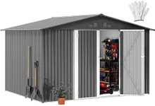 DWVO 10'x8' Large Metal Outdoor Sto