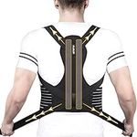 Aollop Posture Corrector Men and Women-Back Brace Back Support Belt with Breathable Adjustable Elastic Bands Back Straightener Improve Lumbar Support Belt Lower Back Pain Relief (Waist 27'- 51')