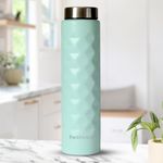 Frenchware Water Bottle (Sky Blue, 1 Litre, Stainless Steel) Bottle for Fridge, School, Outdoor, Gym, Home and Office, Scratch-Resistant, BPA-Free, Non-Toxic, Easy-to-Clean