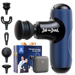 BOB AND BRAD Q2 Mini Massage Gun, Powerful Pocket-Sized Massager, Portable Muscle Massage Gun, Ultra Small & Quiet Massager with Carry Case for On The Go Usage, Gifts for Women Men Athletes (Blue)