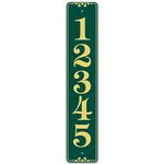 My Sign Center House Address Sign, House Address Plaque, Indoor/Outdoor Use, 3.5x18 inch, 22 Colors, Reflective Option, USA Made (Prestige)