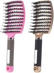 TAVVKE Boar Bristle Hair Brush set 