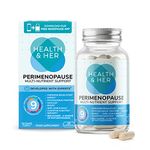 Health & Her Perimenopause Supplements for Women | 60 Capsules | Multi-Nutrient Support with Red Clover & Wild Yam | Vegan, Gluten-Free, Non-GMO | Digital App Support