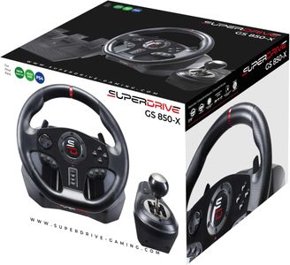 Subsonic Superdrive GS850-X Racing Wheel – PC, Xbox, PlayStation Compatible