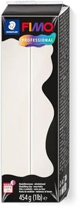 STAEDTLER 8041-03 FIMO Professional Oven-Hardening Polymer Modelling Clay - Porcelain (1 x 454g Block)