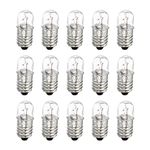 sourcing map E10 Screw Base Miniature Bulbs 24V/1.5W Warm Yellow Light Mini Lamps with Box, 1 Set/15 Pack