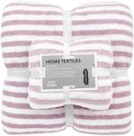 Breteil 2 Set of Luxury Towels Set of Soft and Absorbent Towels for Bath Towel 100% Coral Fleece for Bath, Hands, face, Gym and spa