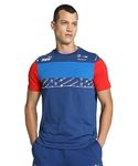 Puma Men's Block Regular Fit T-Shirt (621868_Pro Blue-M Color