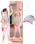 BQRIS Kids Safety Unbreakable Mirror,Acrylic Shatterproof Mirrors Full Length,Extra Thick1/8 12"x12"x4 Pack,Children Non Glass Stick on Mirror,Gym Mirrors for Home Workout,Bedroom Body Mirrors Wall