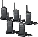 Retevis RB26 Work Walkie Talkies Adults, GMRS Commercial 2 Way Radios, Two Way Radios Long Range, 2000mAh, Durable, for Contractor Manufacturing Warehousing(5 Pack)