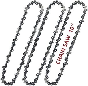 JINFFR 10 Inch Chainsaw Chain 050" Gauge, 3/8" LP Pitch, 40 Drive Links, 10 Inch Chain Saw Chain Replacement for Sunjoe, Craftsman, Poulan, Worx, Greenwork and More- S40 (3 Chains)