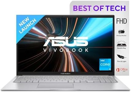 ASUS Vivobook 15, Intel Core i3-1215U, 16GB RAM, 512GB SSD, FHD 1920x1080, 1.2 GHz, 15.6", Windows 11, MS Office Home, Cool Silver, 1.7KG, X1504ZA-NJ342WS, Integrated Graphics, Thin & Light Laptop
