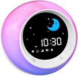 I·CODE Time to Wake Alarm Clock for Kids, Children's Sleep Trainer, Kids Wake Up Light, Sleep Sound Machine