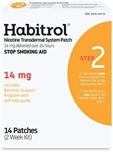 Habitrol Nicotine Transdermal System Patch | Stop Smoking Aid | Step 2 (14 mg) | 14 Patches (2 Week Kit)