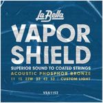 LaBella VSA1152 Vapor Shield Acoustic Guitar String, Custom Light 11-52