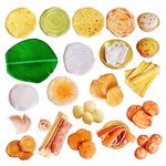 The Small Wonderland-(Thailaivaa Set -50 Pieces)-Realistic Fabric Indian Play Food Set for Kids Age 3 & Above-Play Food Sets for Kids Kitchen