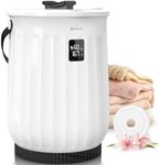 Keenray Towel Warmer Bucket, Luxury Hot Towel Warmer with LED Display, Child Safty Lock, Heat Timer 15/30/45/60 Min Adjustable, for Hot Tub, Bathroom, Spa, Bath, Black, CL27