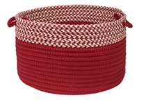 Houndstooth Dipped Basket Colonial Mills, 18 by 12-Inch, Red