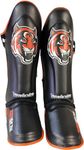 Tiger Pro Shin Guards MMA Martial Arts, Muay Thai, Kickboxing, Leg Instep Protection Pads, Kicking, Sparring, Training Gear, Karate, Boxing, Taekwondo - Unisex (L)