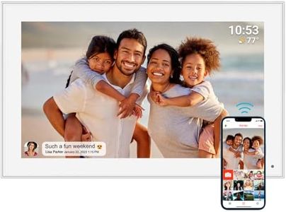 15.6" Frameo Digital Picture Frame WiFi, 1920x1080 IPS FHD Touch Screen Large Electronic Photo Frames, Send Photos from Your Phone from Anywhere, Best Gifts for Parents and Grandparents