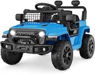 Best Choice Products 6V Kids Ride On Toy, Mini Truck, Electric Play Car w/Parent Remote Control, 4-Wheel Suspension, LED Lights, 2 Speeds, Functional Horn, 3.1MPH Max Speed - Light Blue