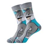 Unisex Cartoon Characters Novelty Socks One Size UK 6-10 EU 40-45 (UK, Numeric, 6, 10, Regular, Regular, B Bunny)