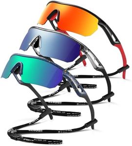 Vcarsian Kids Sunglasses Youth Baseball Sunglasses for Boys Girls 3-12 Polarized Softball Cycling Sports Goggles UV Protection