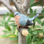 Tree Hugger Sculpture Statues Garden Peeker, Hanging Art Décor Figurine Ornament for Indoor Outdoor Yard Tree Decorations (Bird)