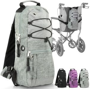 Vive Oxygen Tank Holder Bag - Portable Cylinder Backpack for Wheelchair & Walker - Adjustable Tank Carrying Accessories Bag for Shoulder, Rollator Walker, Scooter, Travel - Fits A, B, C, M2, ML6, M7