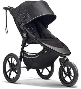 Baby Jogger Summit X3 3-Wheel Jogging Stroller with Hand Brake, One-Hand Compact Fold & All-Wheel Suspension, Midnight Black