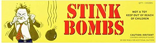 Rhode Island Novelty 36 Stink Bombs-3 Glass Vials Per Box Stinky and Smelly Novelty