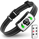 Bark Collar with Additional Mini Remote - [2024 Upgrade] Dog Bark Collar with 4 Training Modes - IPX7 Waterproof Dog Shock Collar for Indoor, Garden & Courtyard, Safe Shock Collar for Most Breed Sizes