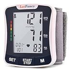 Wrist Blood Pressure Monitor Cuff, 120 Reading Memory, 2 User, BP Wrist Cuff with Voice Broadcast, Digital Blood Pressure Monitor with Large LCD Display for Detecting Irregular Heartbeat