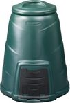 IPL 330L Home Composting Bin - Windproof Push-Fit Lid, Extra Wide Side Hatch, Durable Garden Compost Converter, 100% Recyclable Plastic, Heavy Duty Outdoor Food & Garden Waste Composter, 100% UK Made