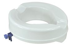 Aidapt 100mm (4") Elevation Raised Comfortable Toilet Seat Easy Fit White