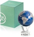 MOVA Self Rotating Globe, Royal Blue and Silver Classic (4.5")