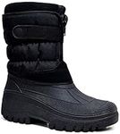 Groundwork LS87 Womens Muckers Mukker Stable Winter Waterproof Lined Snow Boots (Black V, 5 UK, Numeric_5)