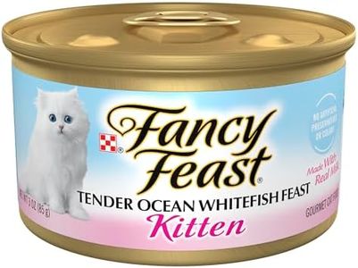 Purina Fancy Feast Tender Ocean Whitefish Feast Wet Kitten Food - (Pack of 24) 3 oz. Cans